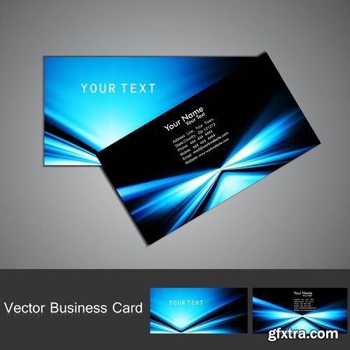 Collection of vector image flyer banner brochure business card #8-25 Eps