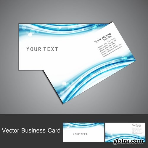 Collection of vector image flyer banner brochure business card #8-25 Eps