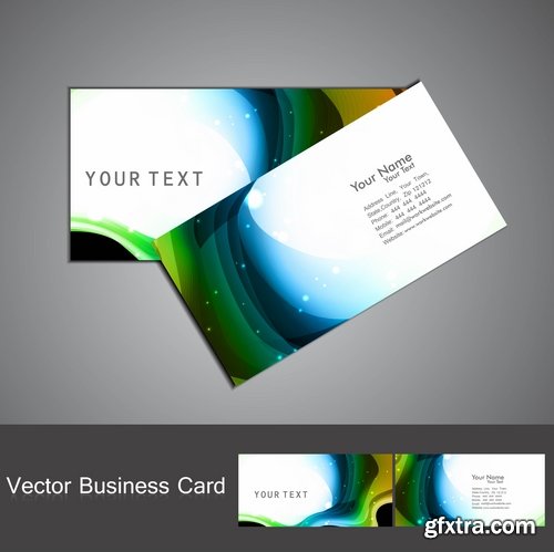 Collection of vector image flyer banner brochure business card #8-25 Eps