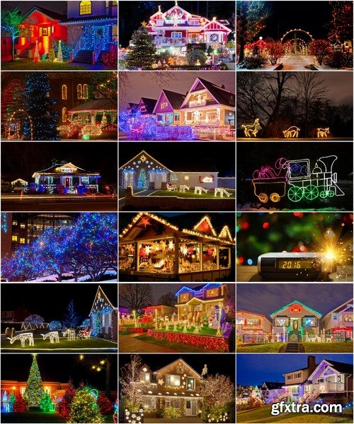 Collection of home decoration Christmas lights exterior 25 HQ Jpeg