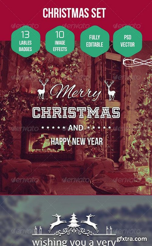 Graphicriver Christmas Labels / Badges / Logo set + Image FX 6279708