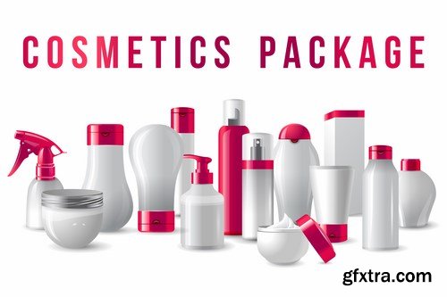 Cosmetics packages - 8 EPS