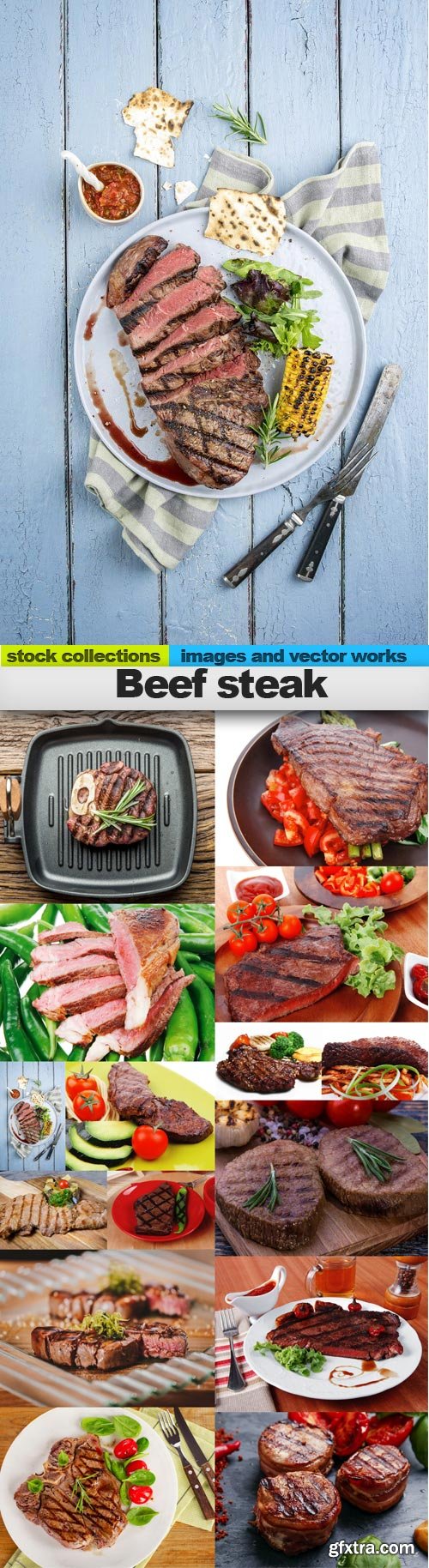 Beef steak, 15 x UHQ JPEG