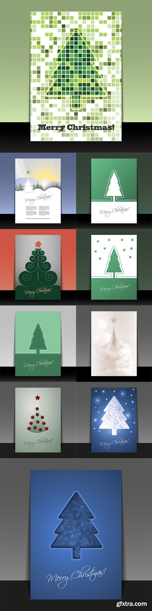 10 Vector Christmas Flyer or Cover Design