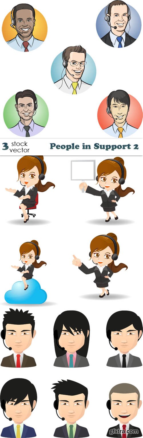 Vectors - People in Support 2