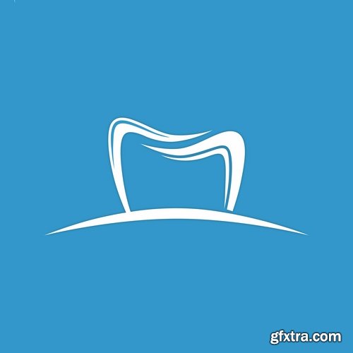 Collection of vector image tooth dental dentist healthy aching tooth 25 EPS