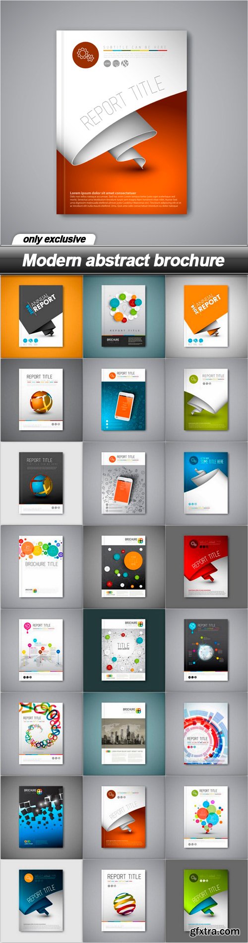 Modern abstract brochure - 24 EPS