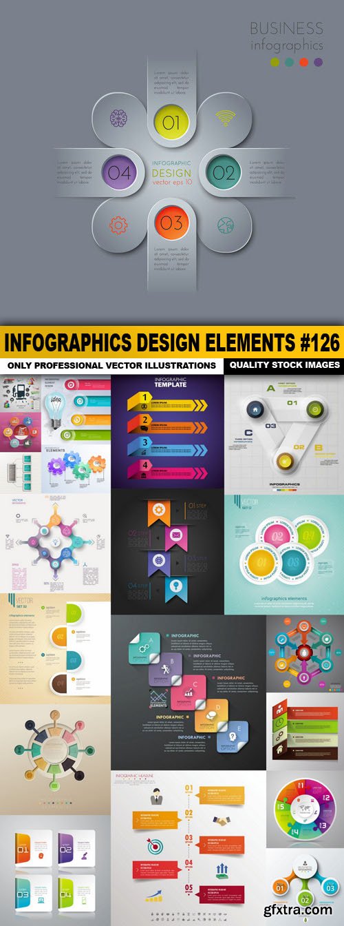 Infographics Design Elements #126 - 20 Vector