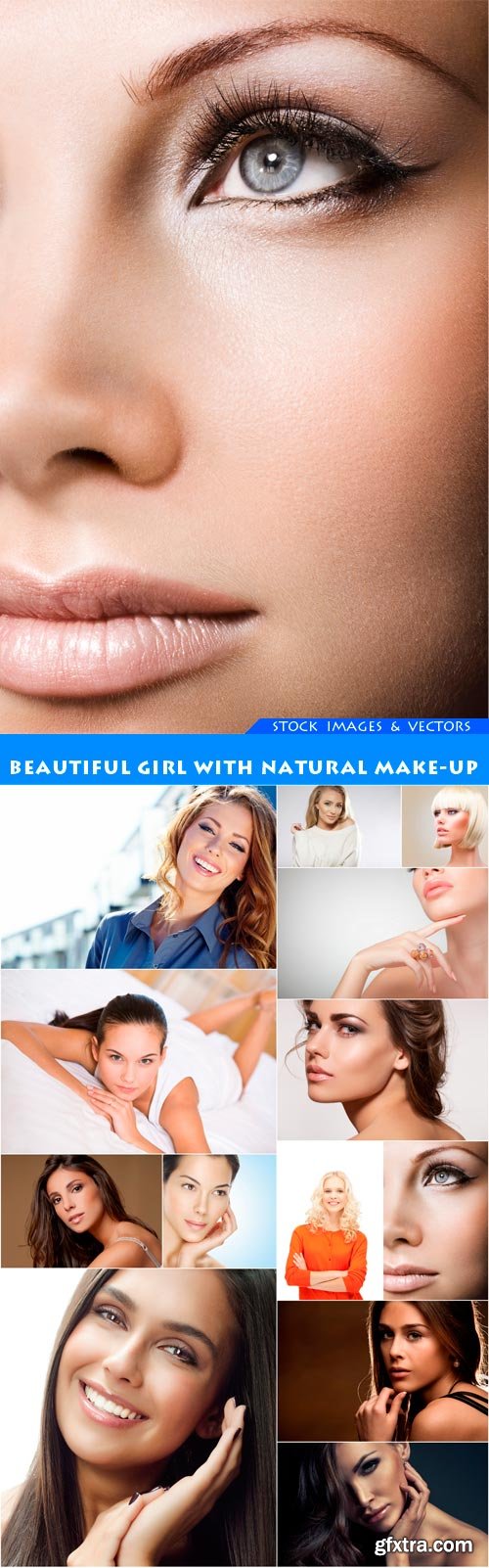 Beautiful girl with natural make-up 13X JPEG