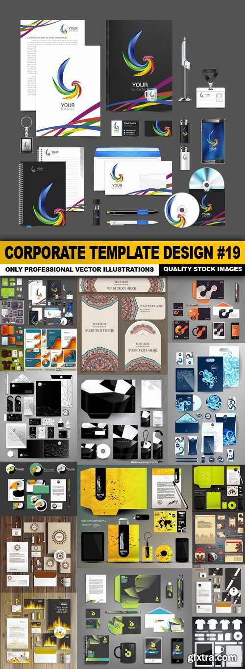 Corporate Template Design #19 - 20 Vector