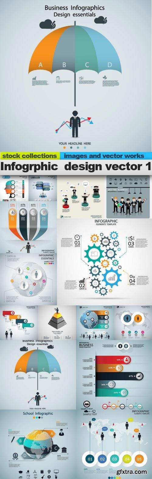 Infogrphic  design vector 1, 15 x EPS