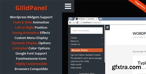 CodeCanyon - GilidPanel v2.1 - WordPress Sliding Panel Sidebar - 5753924