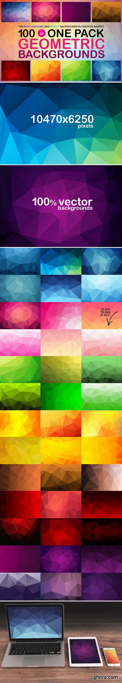 CM - 100 GEOMETRIC BACKGROUNDS 439520