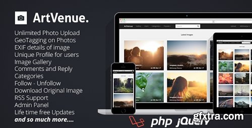 CodeCanyon - ArtVenue v5.0.1 - Image Sharing Community Script - 5771542