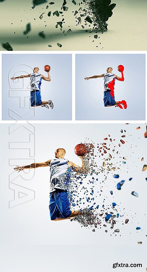 GraphicRiver - 3D Dispersion Photoshop Action 13556163