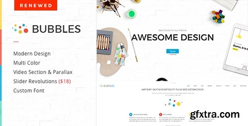 ThemeForest - Bubbles v1.3 - Parallax One Page WordPress Theme - 7241908