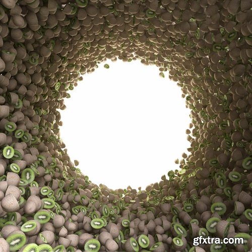 Collection 3d rendering a background fruits vegetables 25 HQ Jpeg