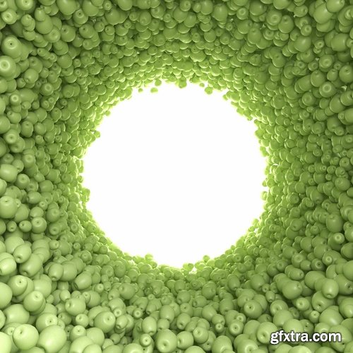 Collection 3d rendering a background fruits vegetables 25 HQ Jpeg