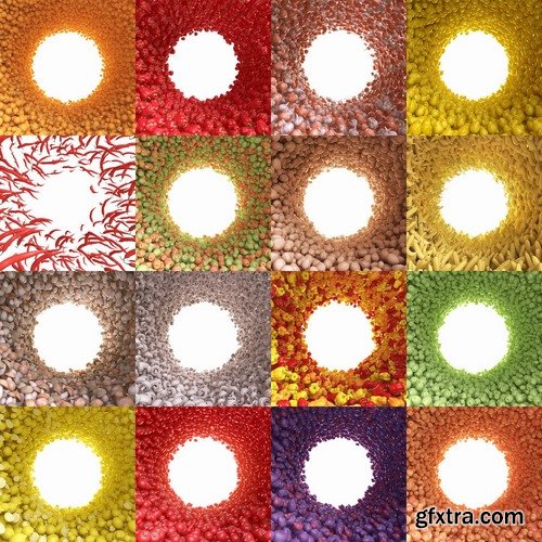 Collection 3d rendering a background fruits vegetables 25 HQ Jpeg