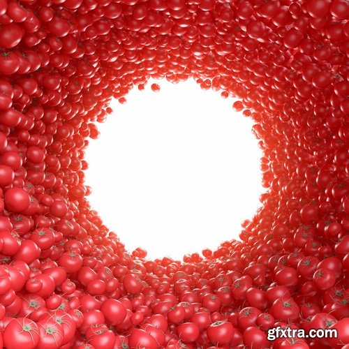 Collection 3d rendering a background fruits vegetables 25 HQ Jpeg