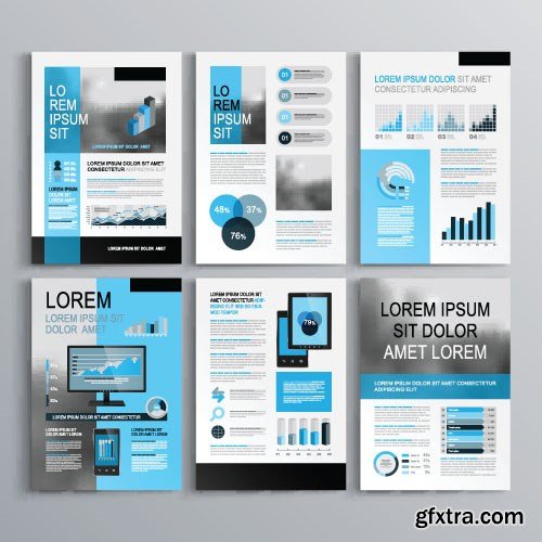 Business Flyer and Brochures - Design Collection, 30xEPS