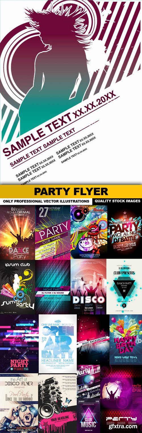 Party Flyer - 20 Vector