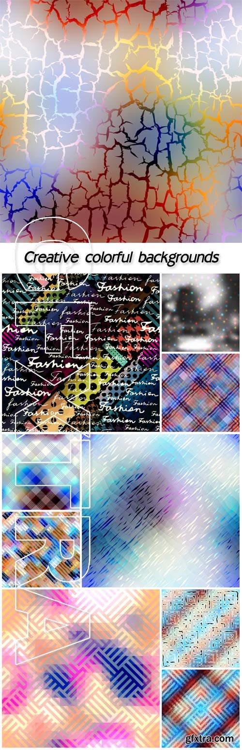 Creative colorful backgrounds vector