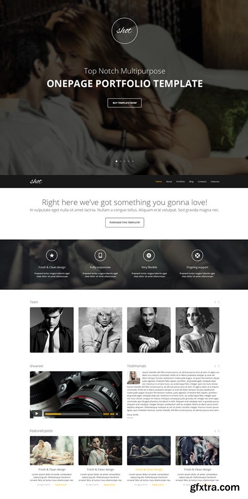 GT3Themes - Photography One Page Bootstrap Template