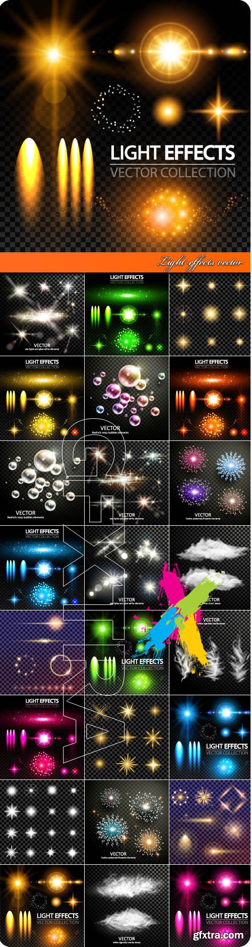 Light effects vector