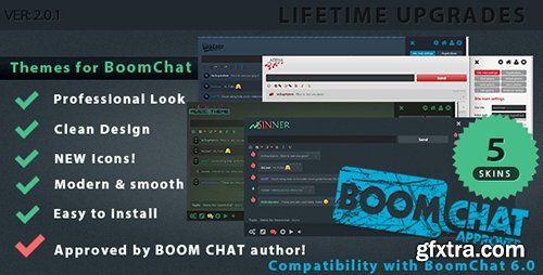 CodeCanyon - Themes for BoomChat - Professional Skin Pack v2.0.1 - 12025789