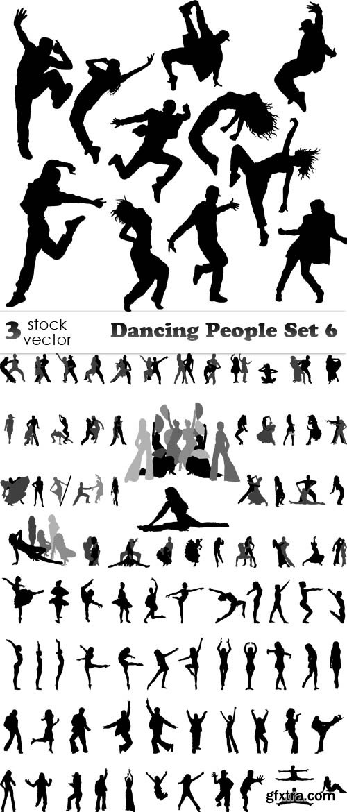 Vectors - Dancing People Set 6