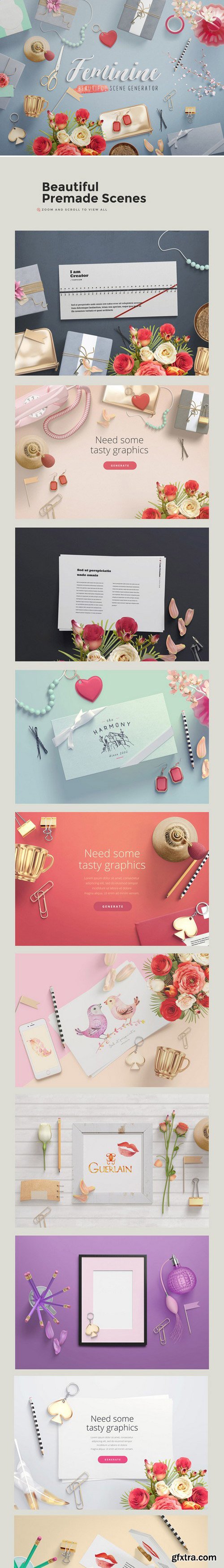 CM - Feminine — Mockup Scene Generator 419870