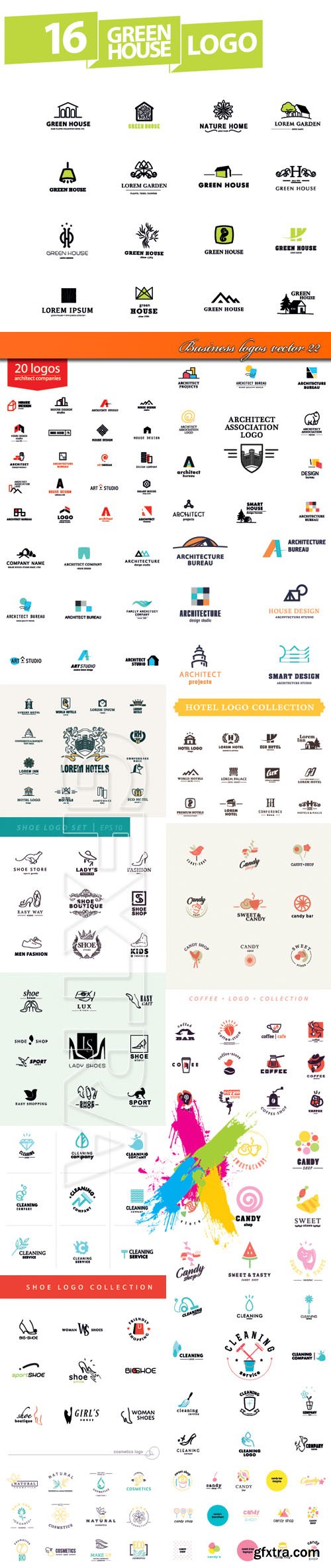 Business logos vector 22