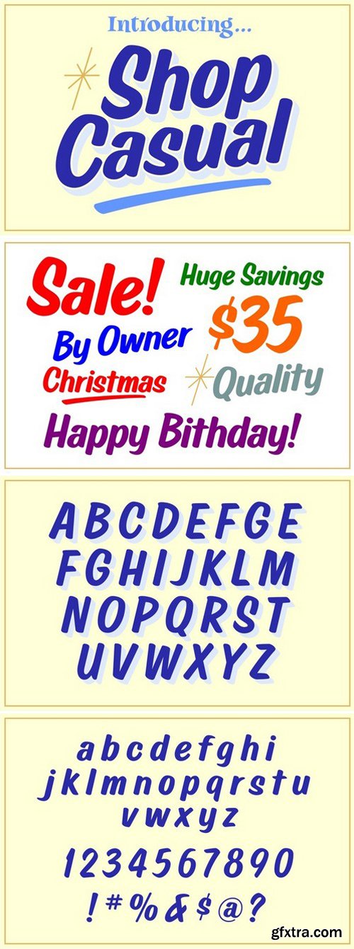 CM - Shop Casual Display Font 442808