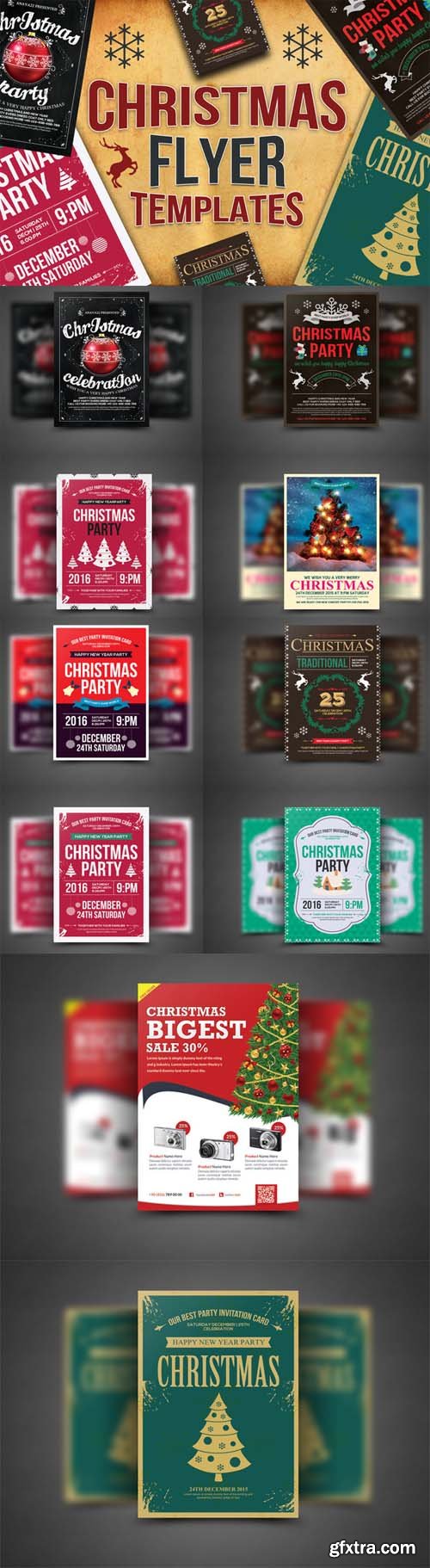 CM - 10 Christmas Flyers Bundle 433001