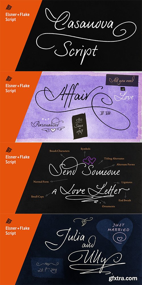 Casanova Script Pro Font - 1 FONT $85