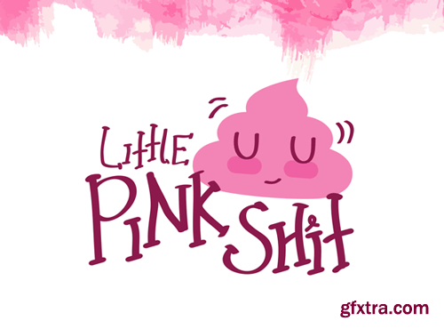 Little Pink Shit Font