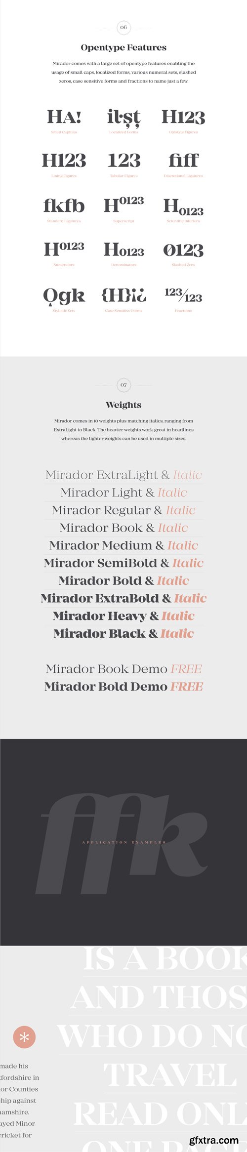 Mirador Font Family