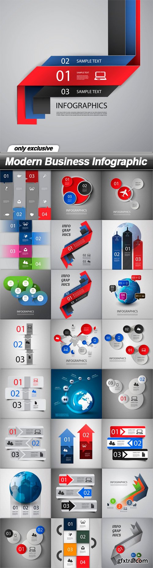 Modern Business Infographic - 25 EPS