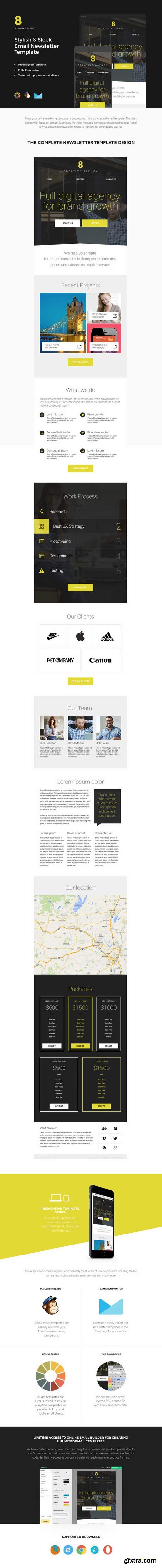 CM - 14 Email Newsletter Templates Bundle 436245