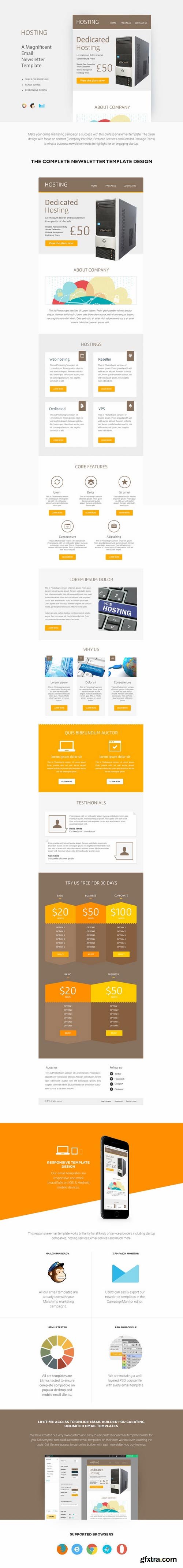 CM - 14 Email Newsletter Templates Bundle 436245