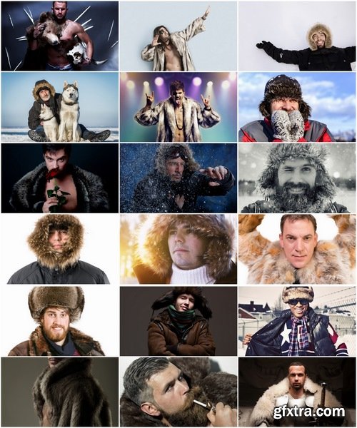 Collection of people a man in a fur coat skin warm clothing 25 HQ Jpeg