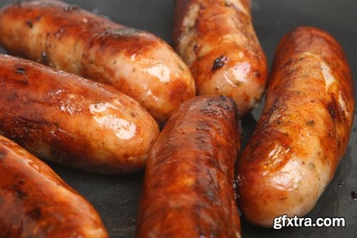 Collection Sausage BBQ sausages mashed puree 25 HQ Jpeg