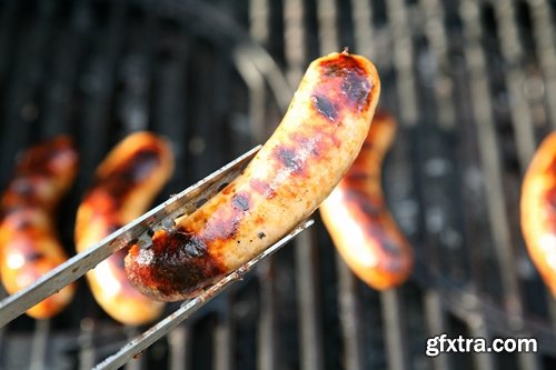 Collection Sausage BBQ sausages mashed puree 25 HQ Jpeg