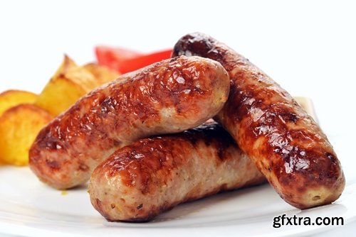 Collection Sausage BBQ sausages mashed puree 25 HQ Jpeg