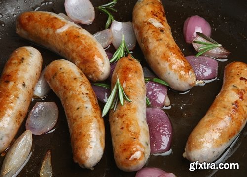 Collection Sausage BBQ sausages mashed puree 25 HQ Jpeg