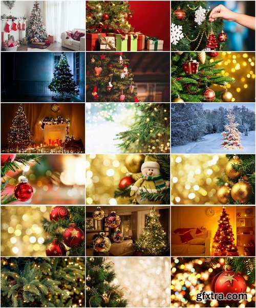 Christmas tree Collection of toy New Year Christmas Interior 25 HQ Jpeg