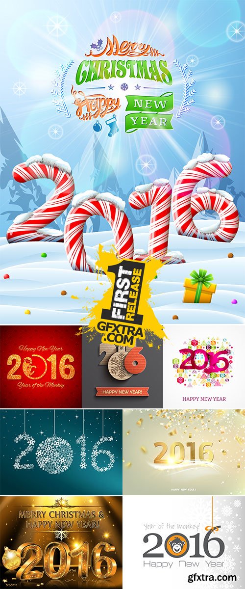 Stock happy new year 2016 vector