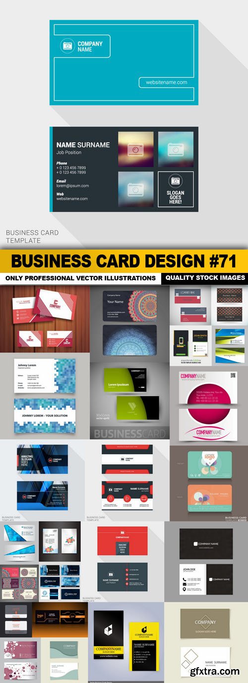 Business Card Design #71 - 25 Vector