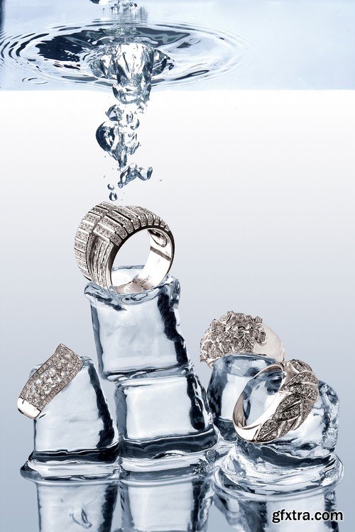 Jewelry in ice